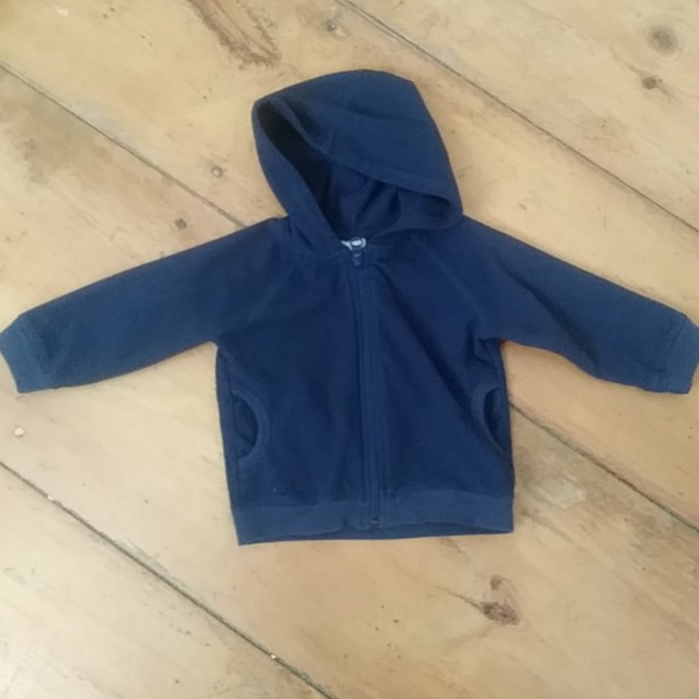 3/$15! Old Navy baby 6-12 month navy fleece hoodie